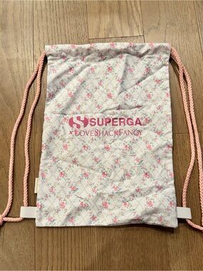 LoveShackFancy x Superga Floral Drawstring Backpack